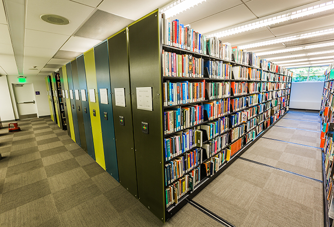 Clark Library compact shelving